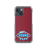 Vegas Dripping iPhone Case Burgundy