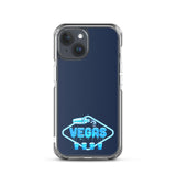 Vegas Dripping iPhone Case Navy Blue