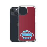 Vegas Dripping iPhone Case Burgundy