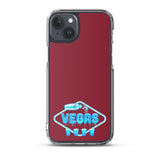 Vegas Dripping iPhone Case Burgundy