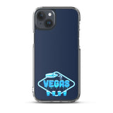 Vegas Dripping iPhone Case Navy Blue