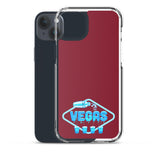 Vegas Dripping iPhone Case Burgundy