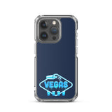 Vegas Dripping iPhone Case Navy Blue