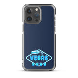 Vegas Dripping iPhone Case Navy Blue