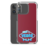 Vegas Dripping iPhone Case Burgundy