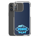 Vegas Dripping iPhone Case Navy Blue