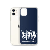 Good Vibes Only iPhone Case Navy Blue