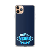 Vegas Dripping iPhone Case Navy Blue