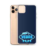 Vegas Dripping iPhone Case Navy Blue