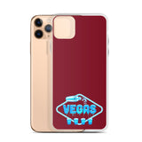 Vegas Dripping iPhone Case Burgundy