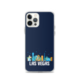 Las Vegas Skyline iPhone Case Navy Blue