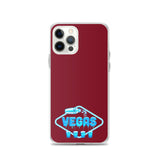 Vegas Dripping iPhone Case Burgundy