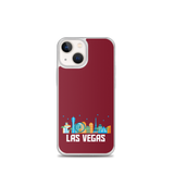 Las Vegas Skyline iPhone Case Burgundy