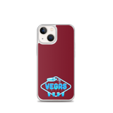 Vegas Dripping iPhone Case Burgundy