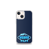 Vegas Dripping iPhone Case Navy Blue