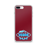 Vegas Dripping iPhone Case Burgundy