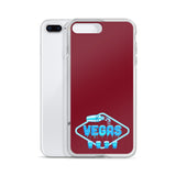 Vegas Dripping iPhone Case Burgundy