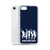 Good Vibes Only iPhone Case Navy Blue
