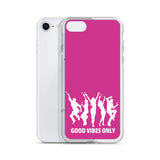 Good Vibes Only iPhone Case Pink