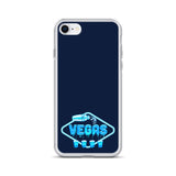 Vegas Dripping iPhone Case Navy Blue