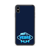 Vegas Dripping iPhone Case Navy Blue