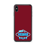 Vegas Dripping iPhone Case Burgundy