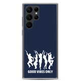 Good Vibes Only Samsung Phone Case Navy Blue