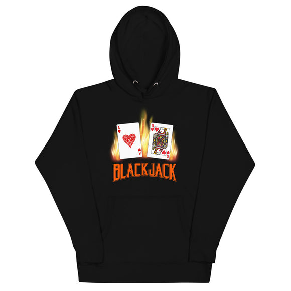 Flaming Blackjack Hoodie